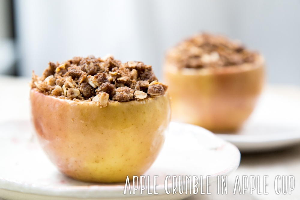 Apple Crumble Baked in Apple Cups Recipe